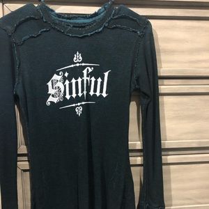 Sinful reversible long sleeve shirt